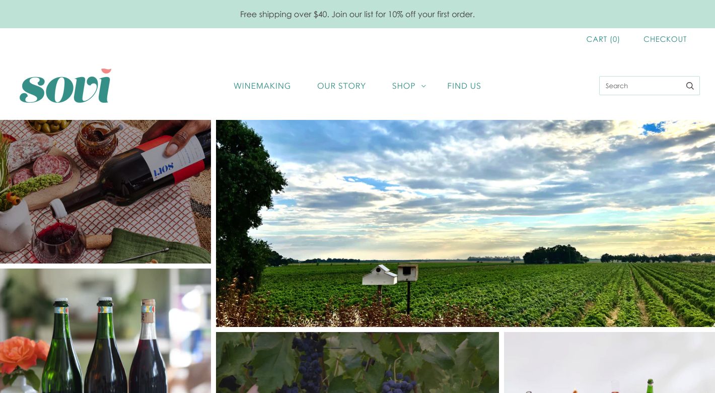 Sovi Wine Co. Website