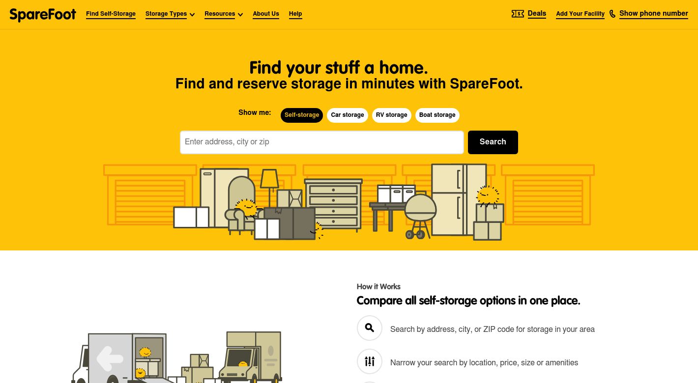 SpareFoot Website