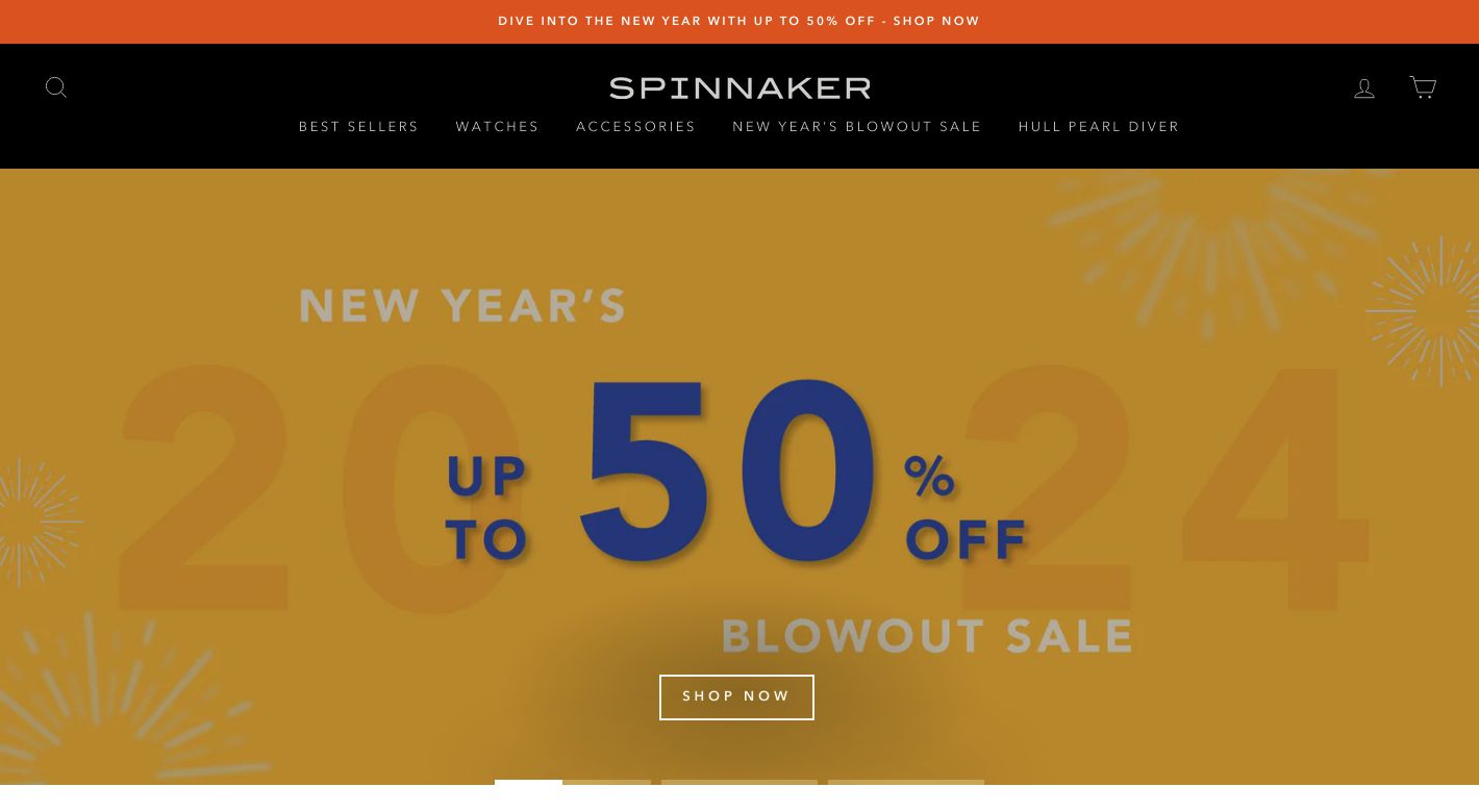 Spinnaker Watches Website