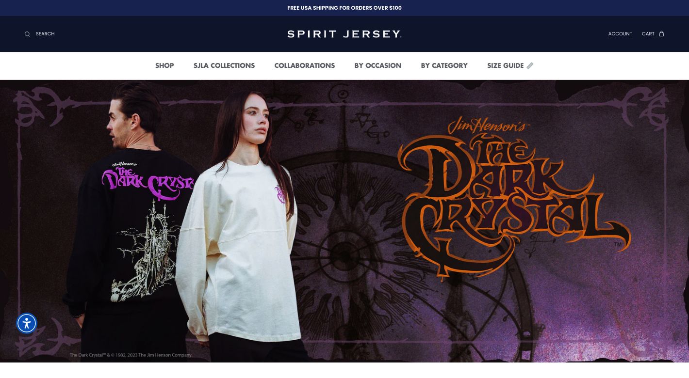 Spirit Jersey Website