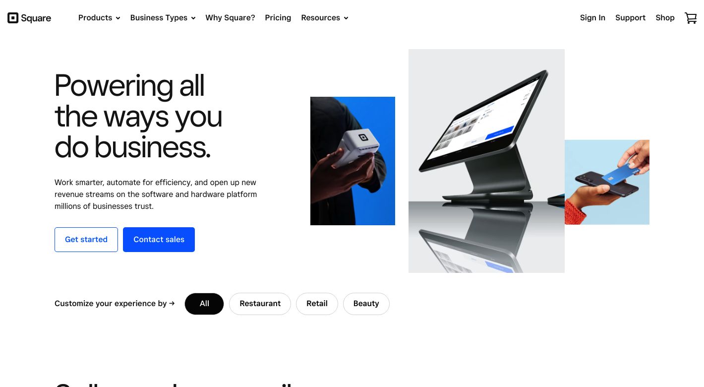 Square Website