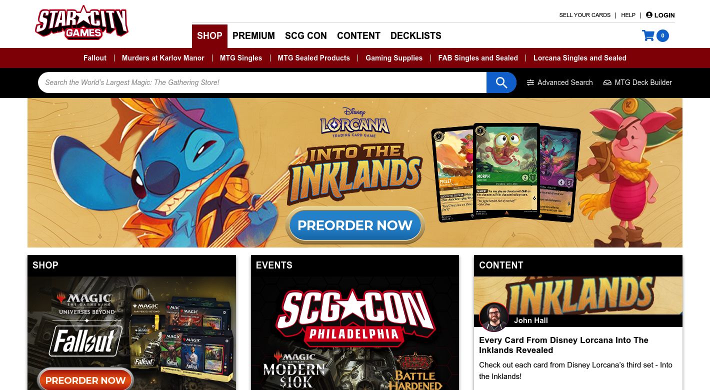 Star City Comics & Games Website