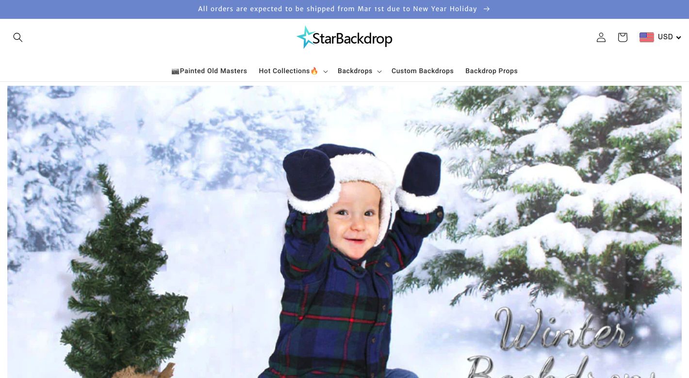 StarBackdrop Website