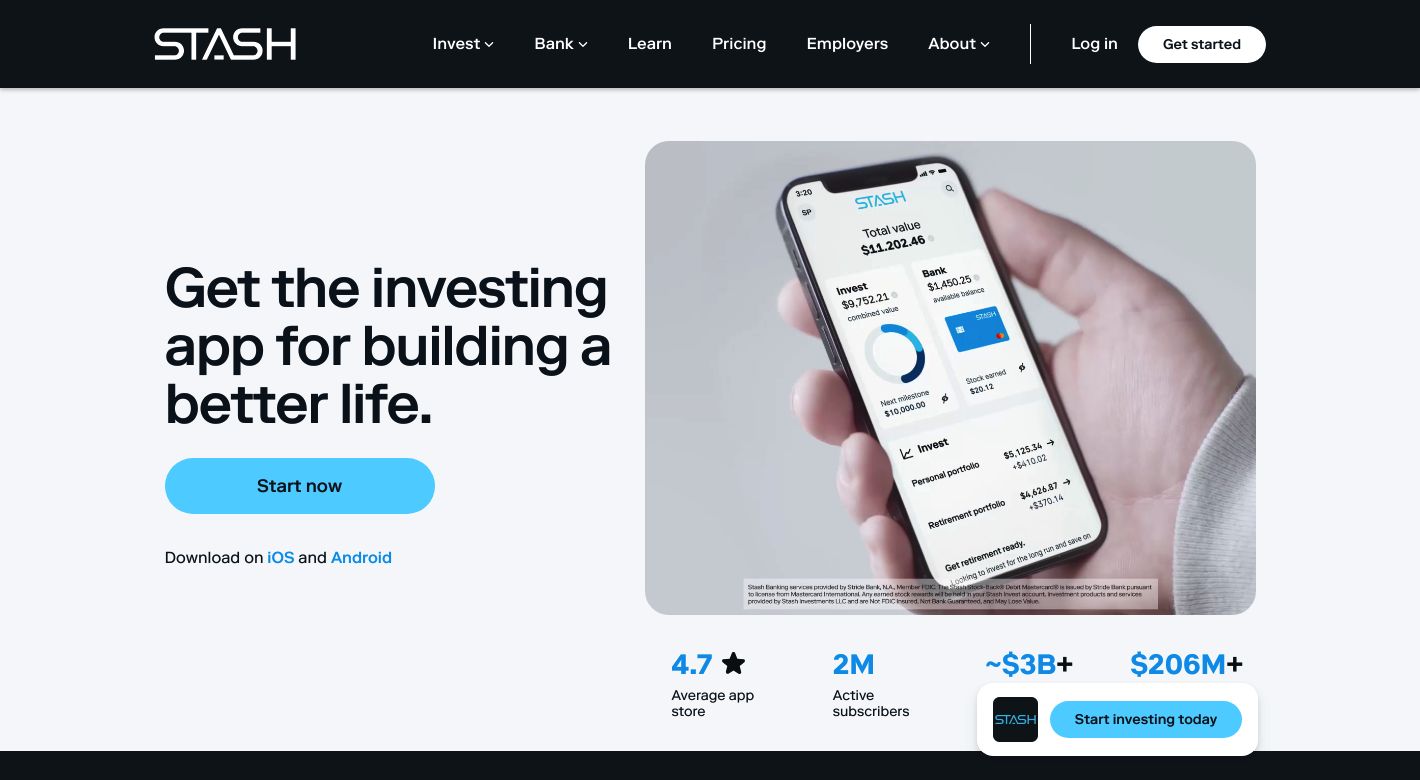 Stash Invest Website