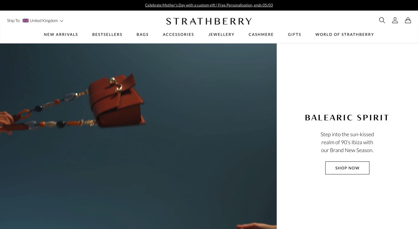 Strathberry Limited Website