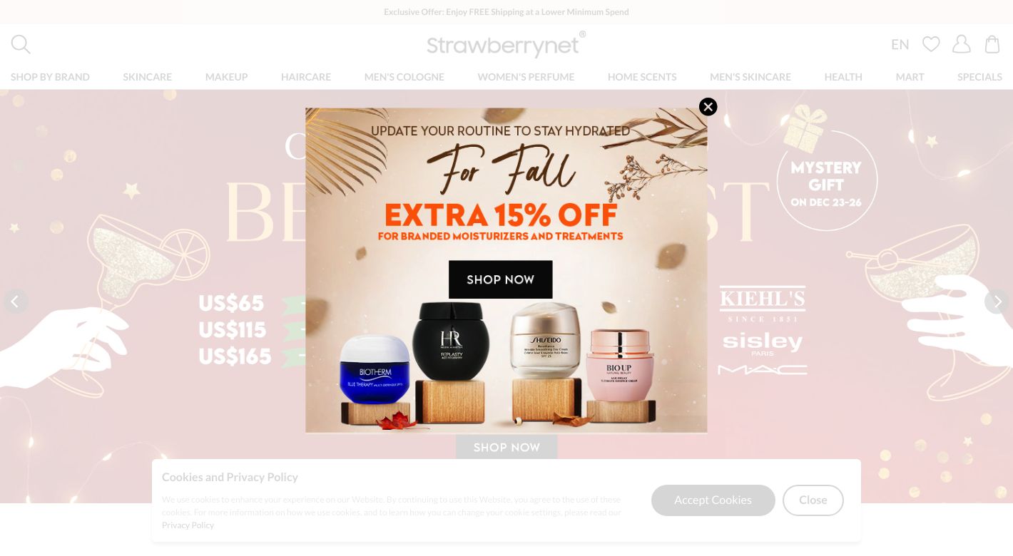 Strawberrynet Website