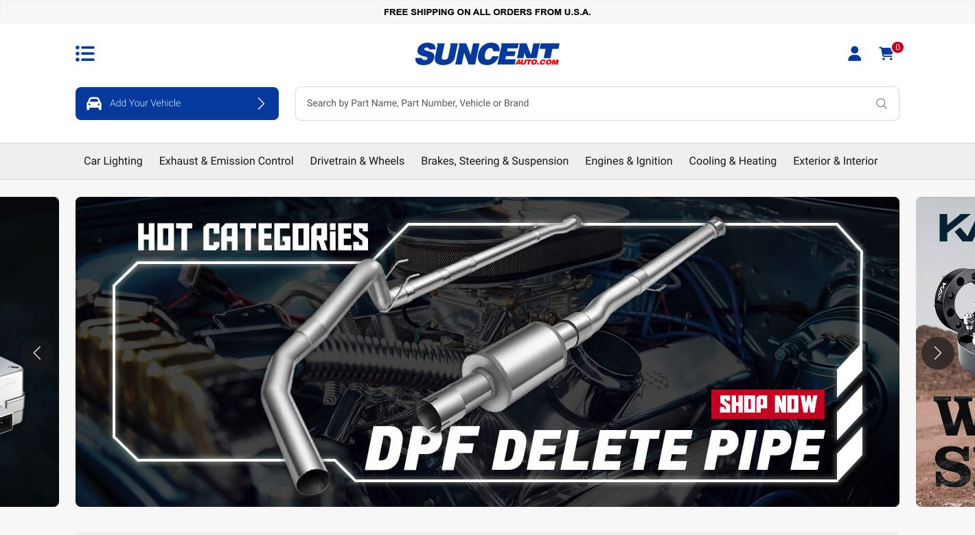 SuncentAuto Website
