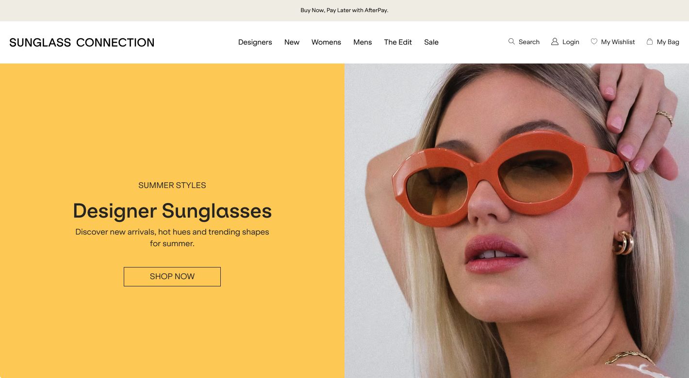 Sunglass Connection Website