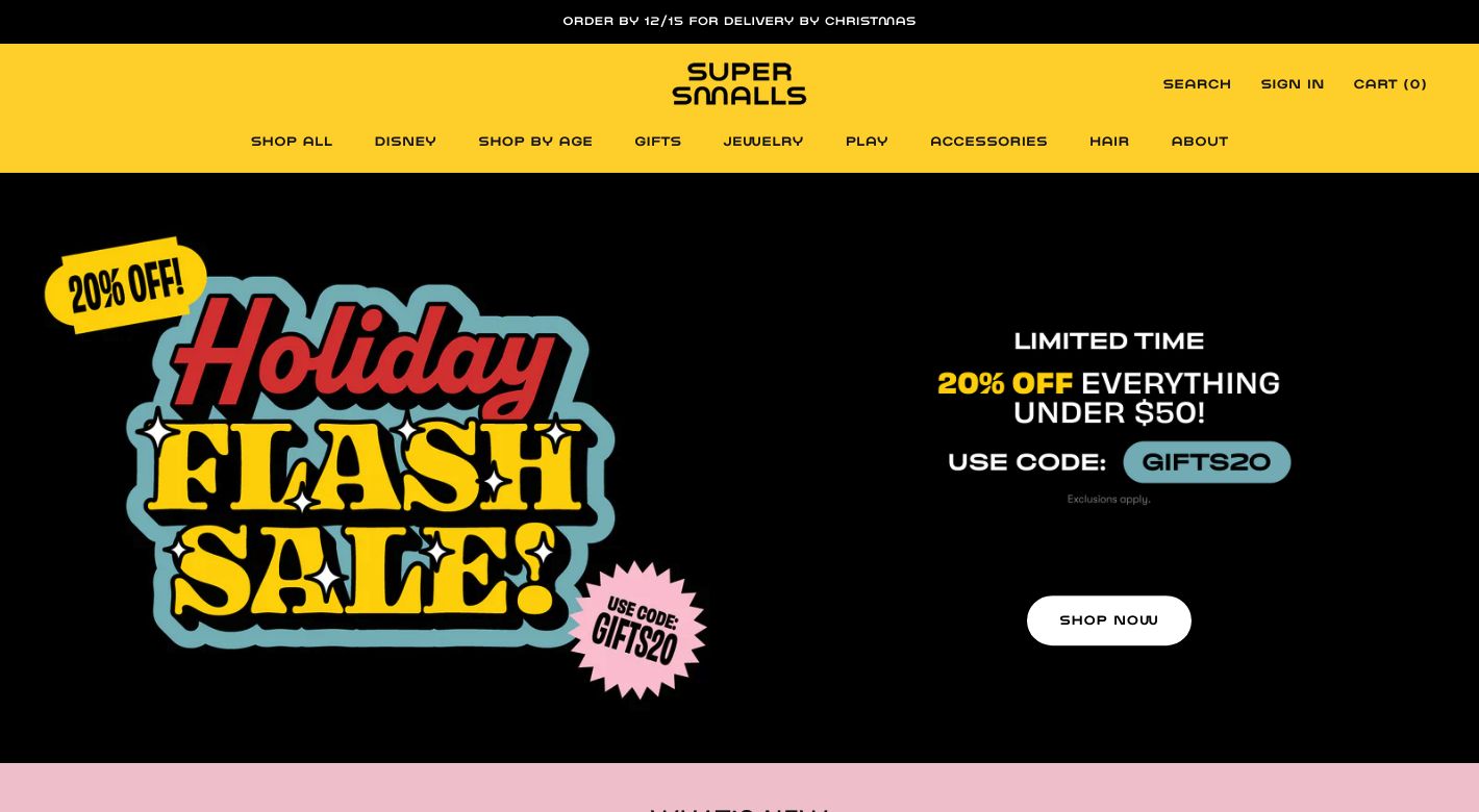 Super Smalls Website