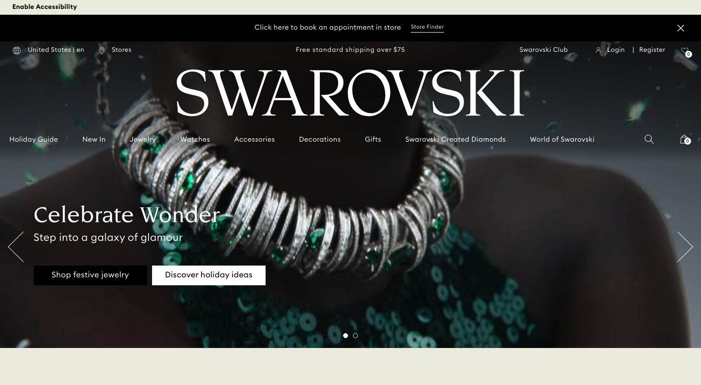 SWAROVSKI Website