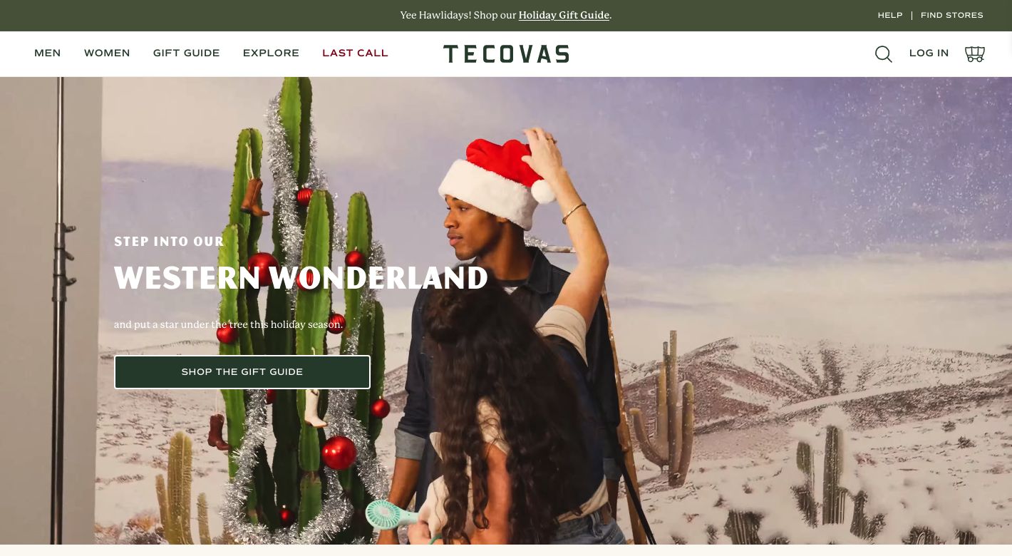 Tecovas Website