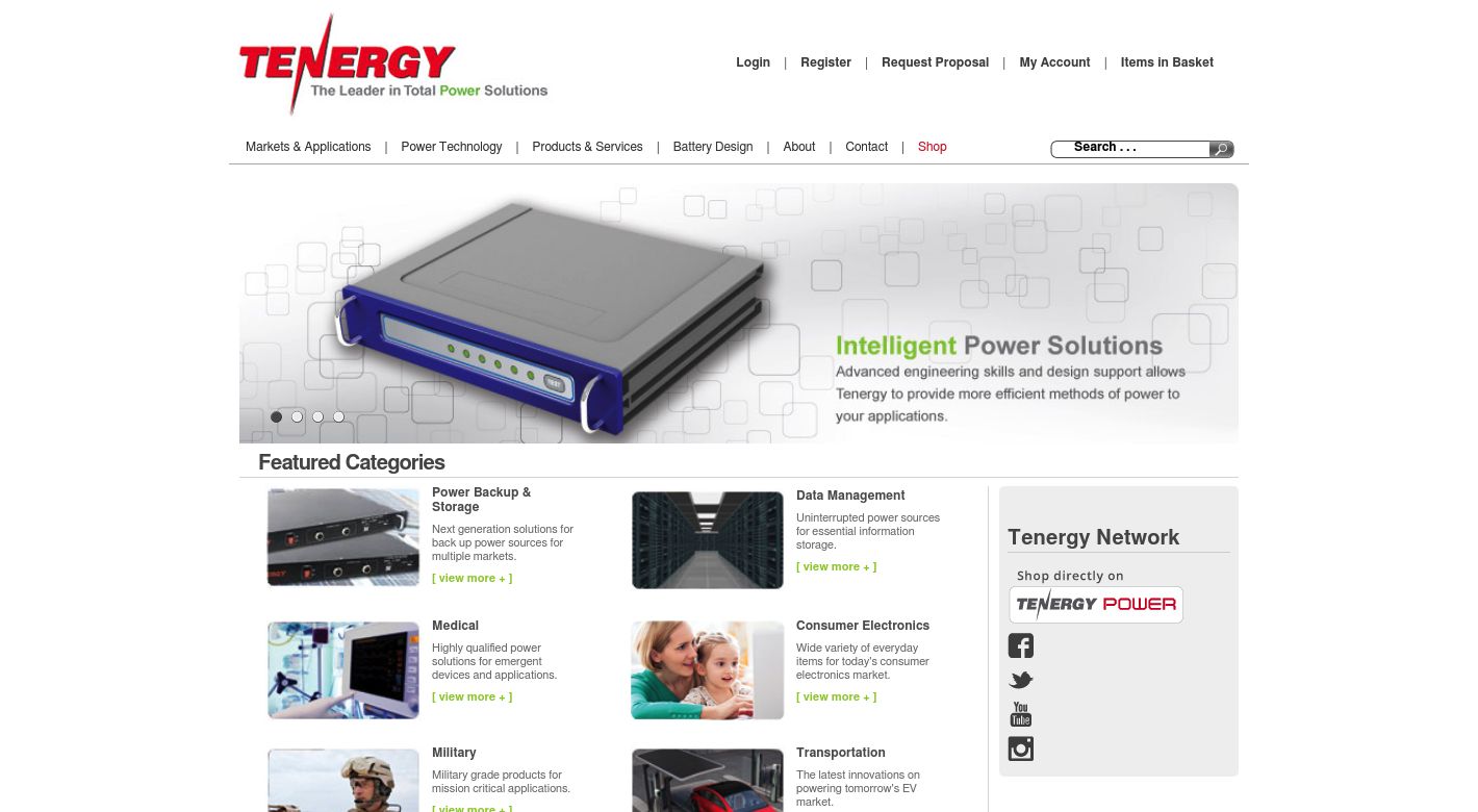 Tenergy Website