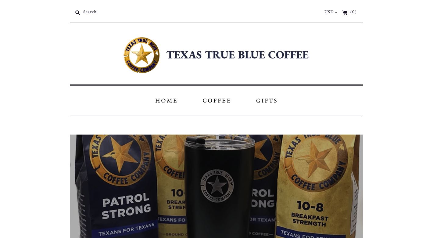 Texas True Blue Coffee Website