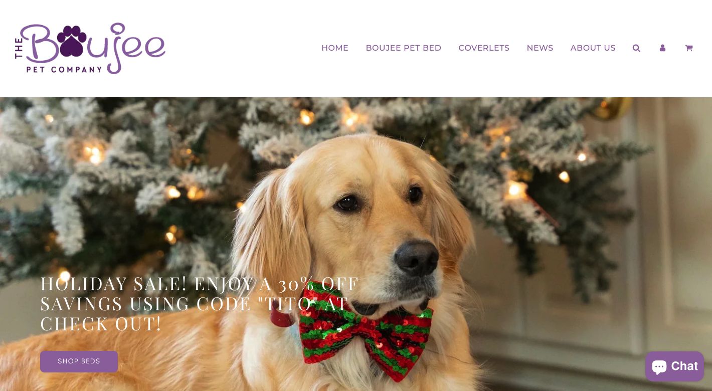 The Boujee Pet Company Website