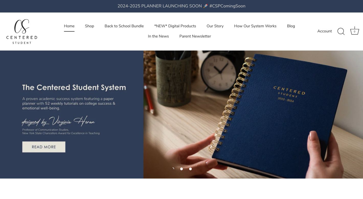 The Centered Student Website
