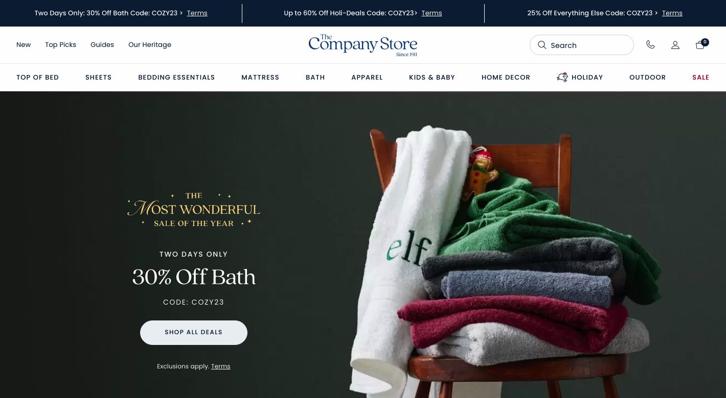 The Company Store Website