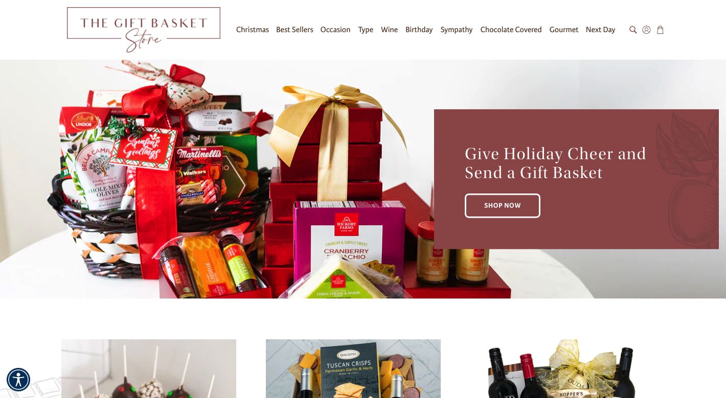 The Gift Basket Store Website