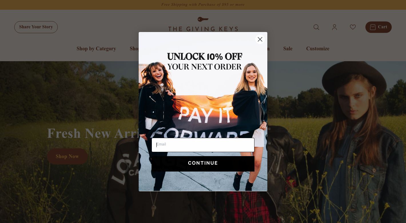 The Giving keys Website