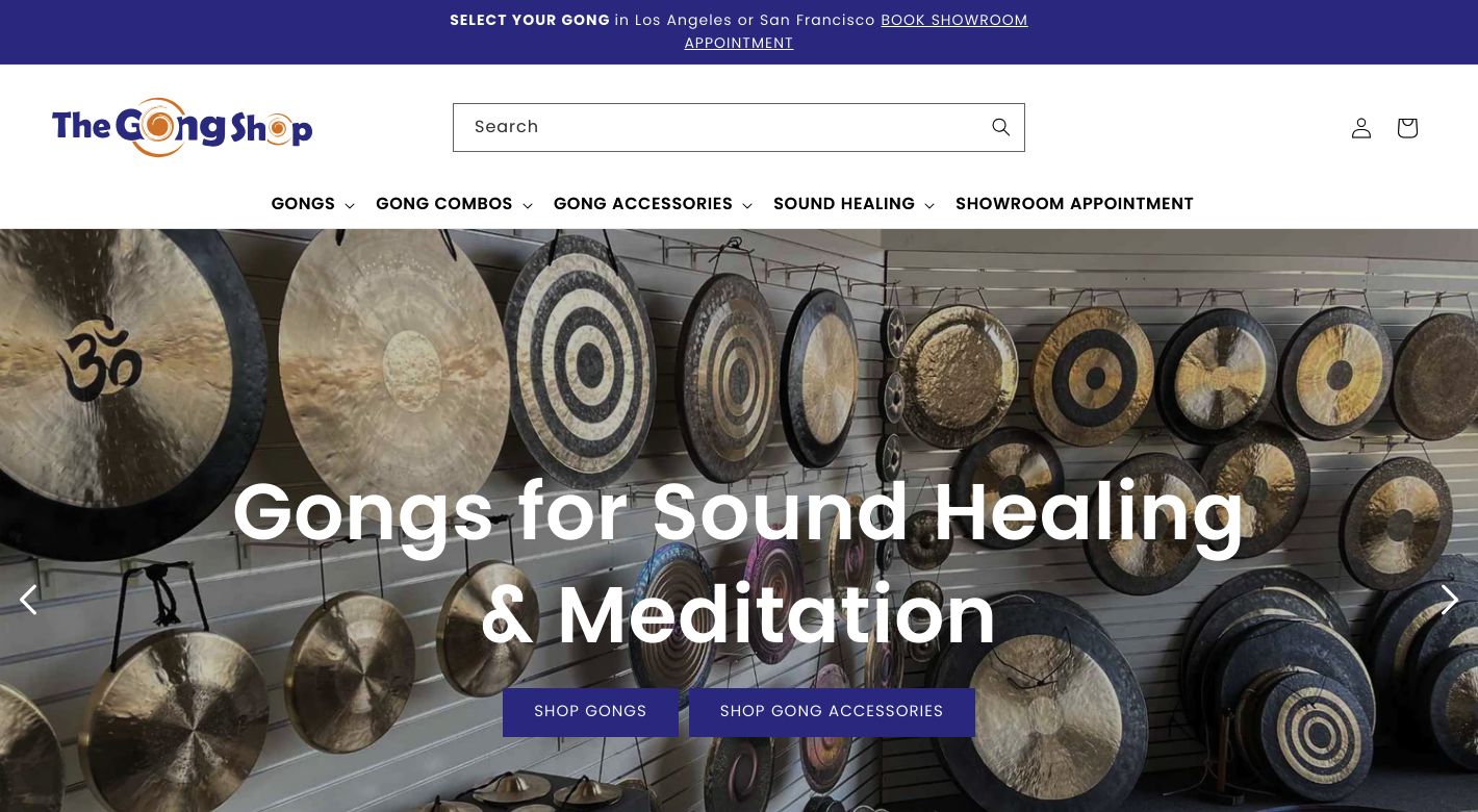 The Gong Shop Website