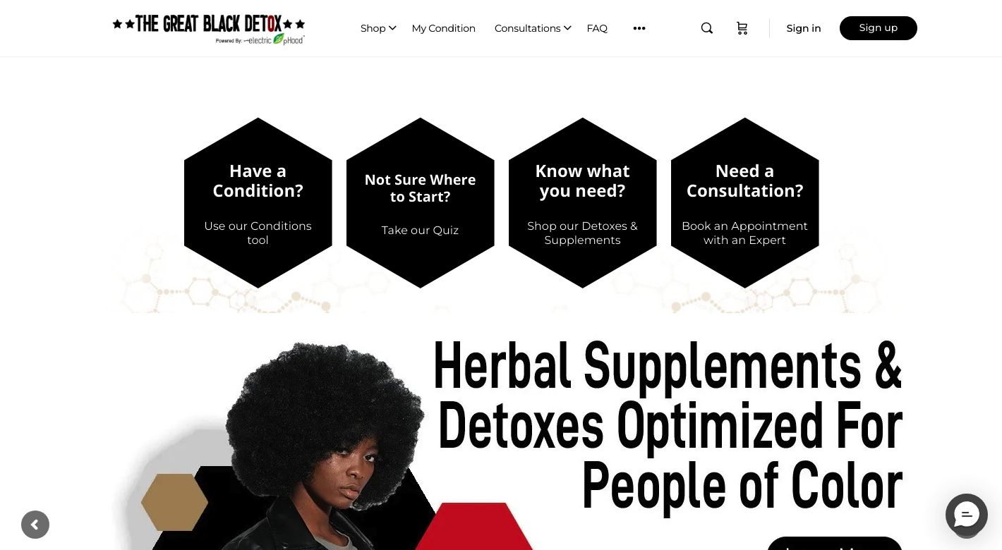 The Great Black Detox Website
