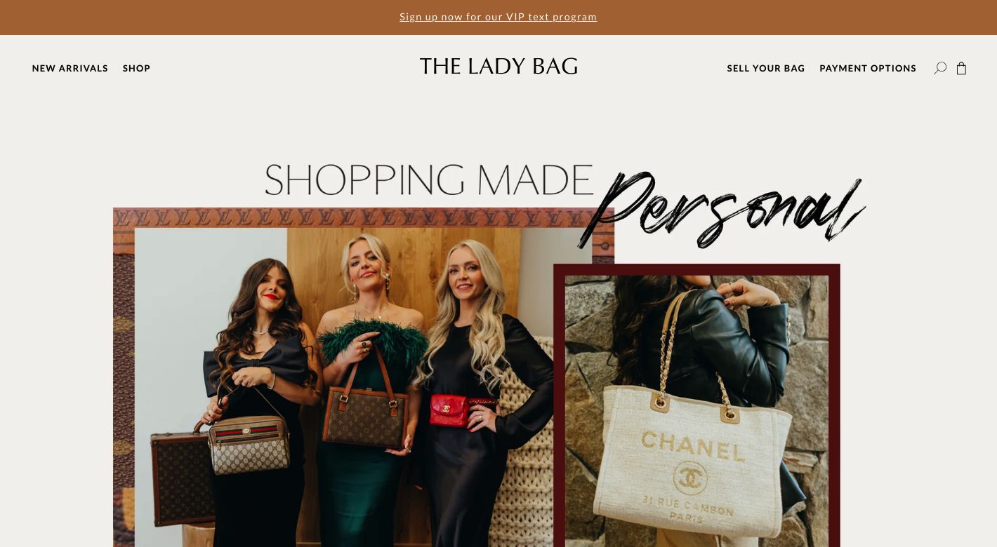 The Lady Bag Website