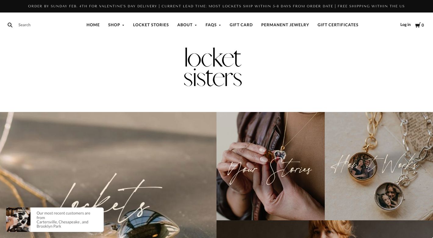 The Locket Sisters Website