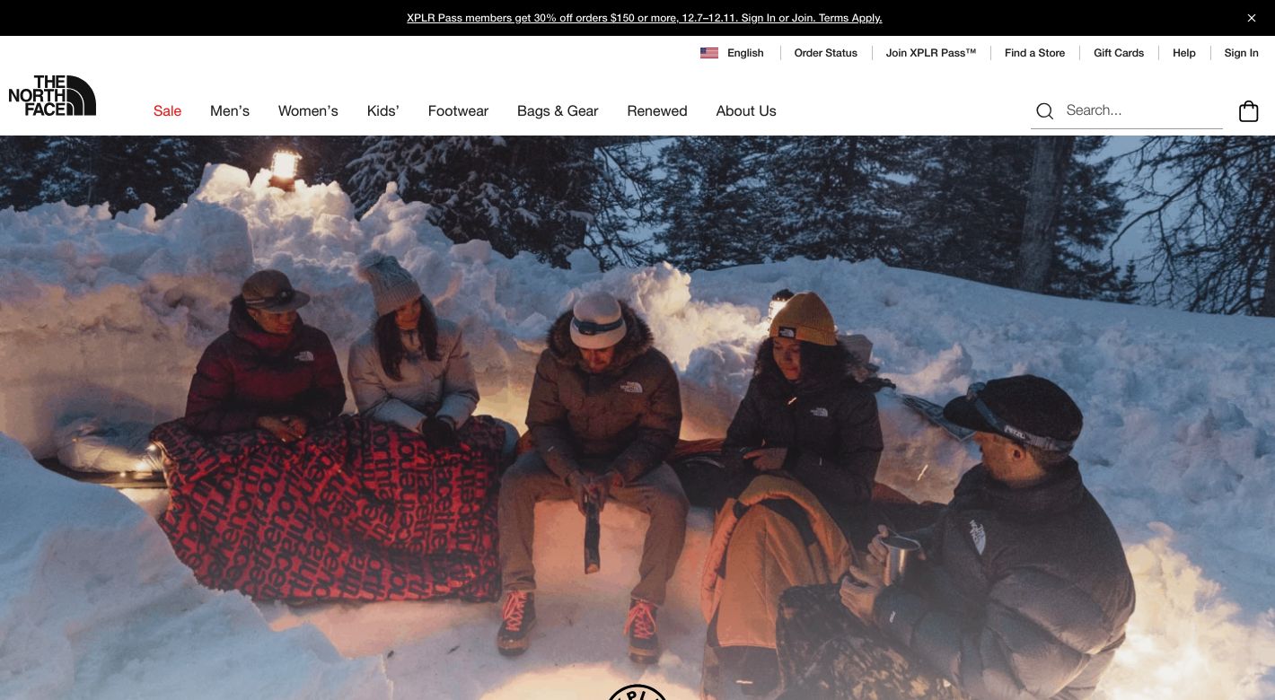 The North Face Website