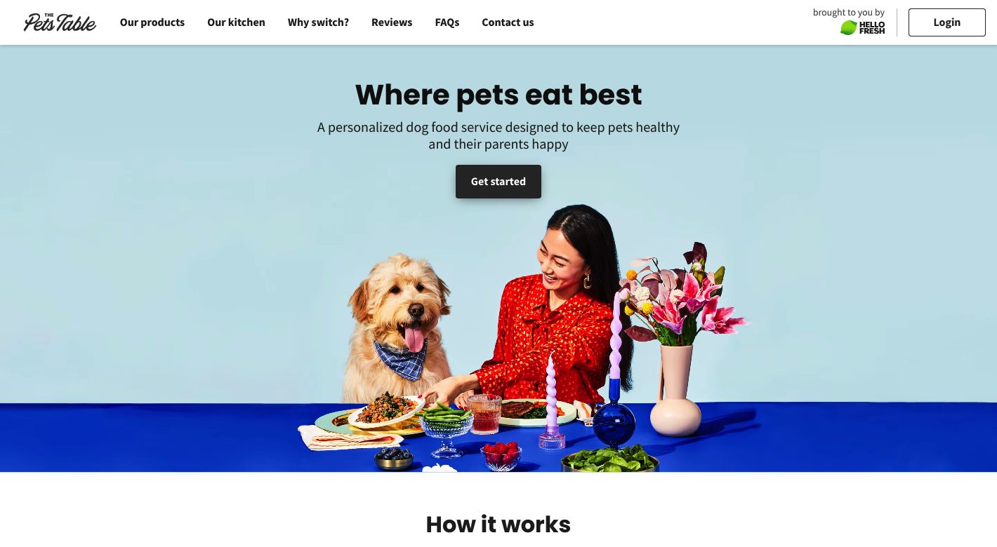 The Pets Table Website