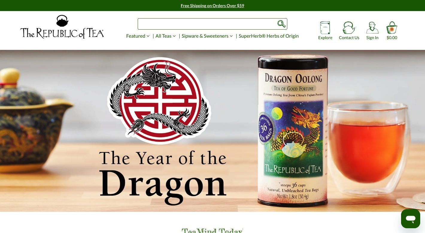 The Republic of Tea Website