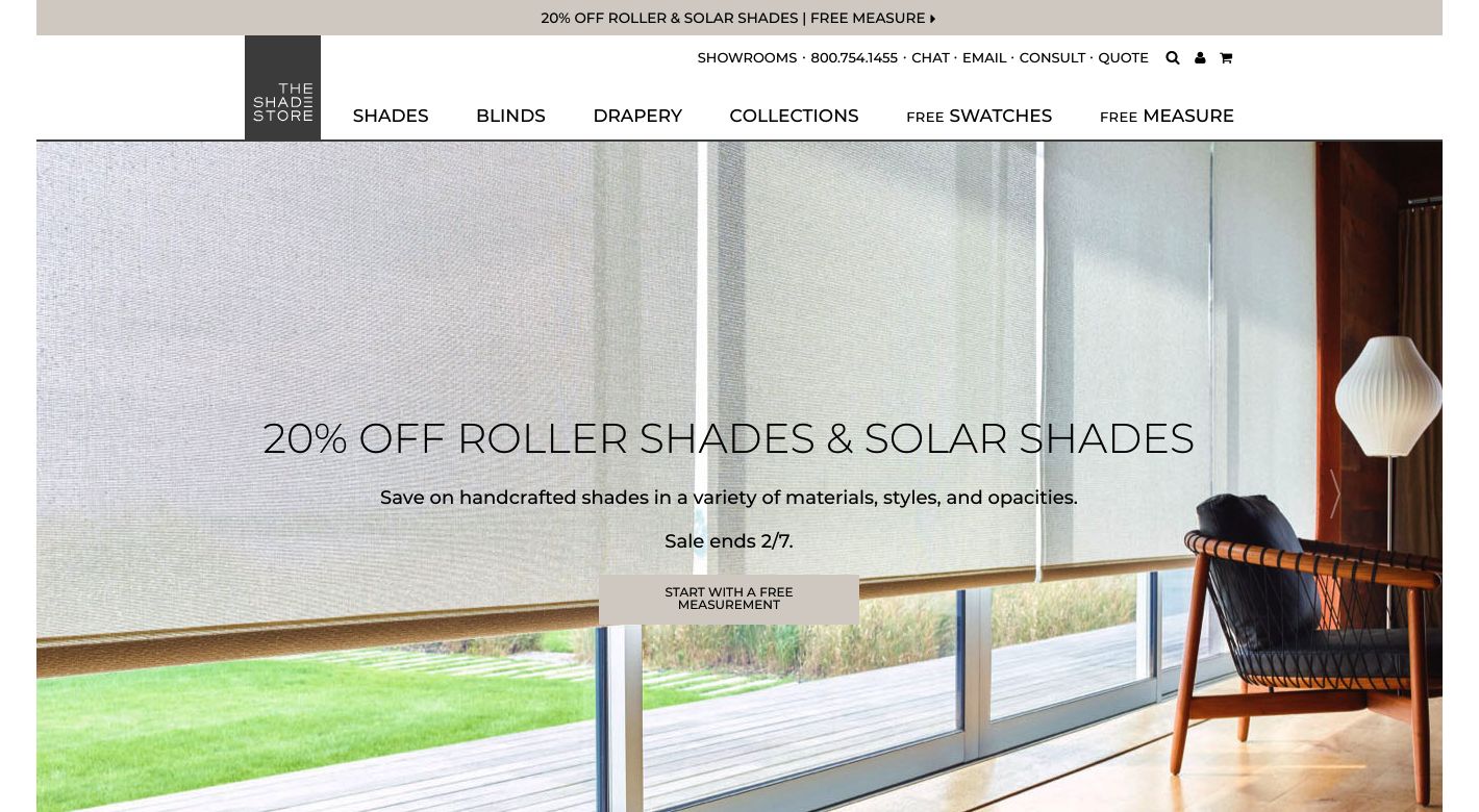 The Shade Store Website