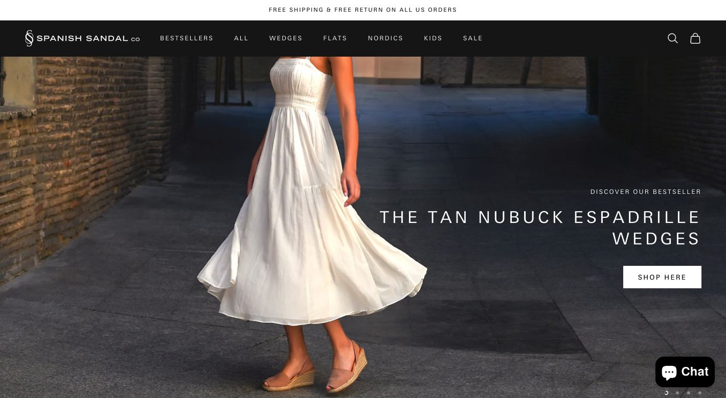 The Spanish Sandal Company Website