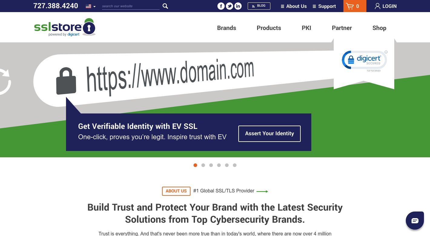The SSL Store Website
