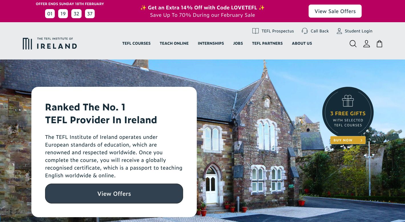 The TEFL Institute of Ireland Website