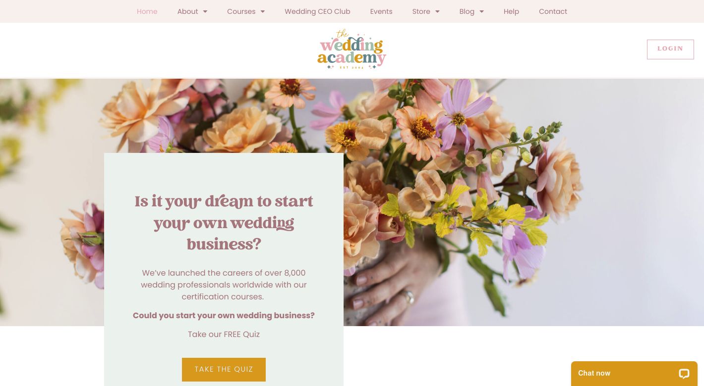 The Wedding Academy Website