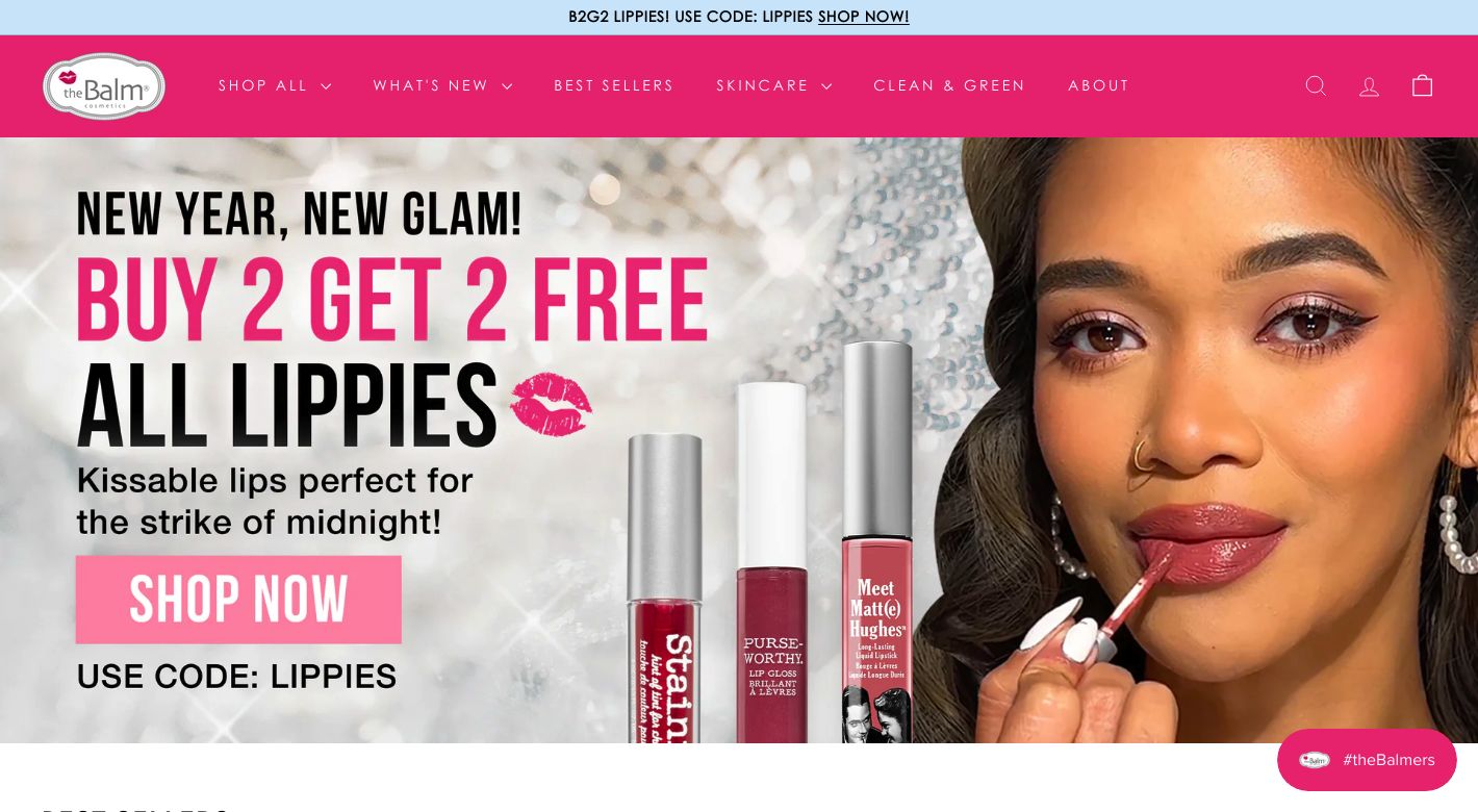 theBalm cosmetics Website