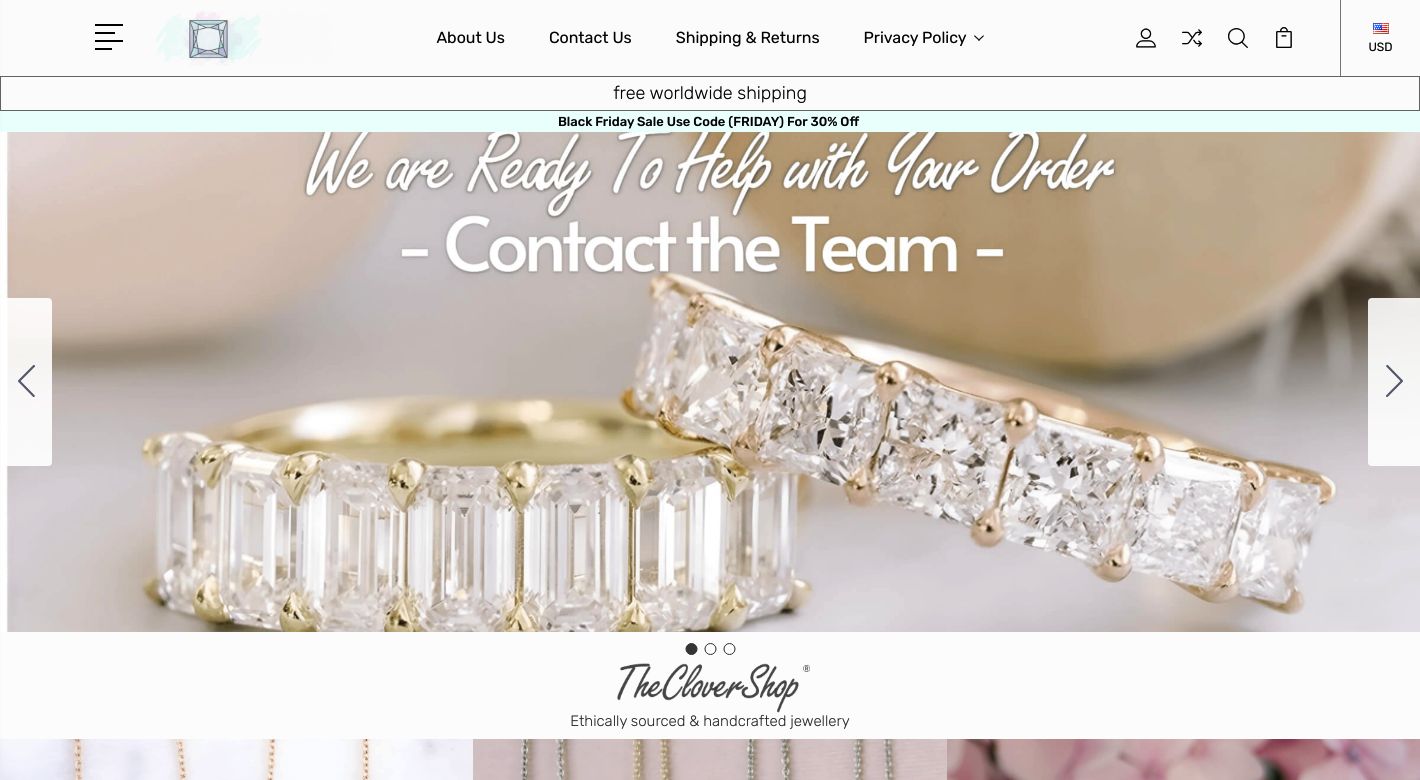 TheCloverShop Website