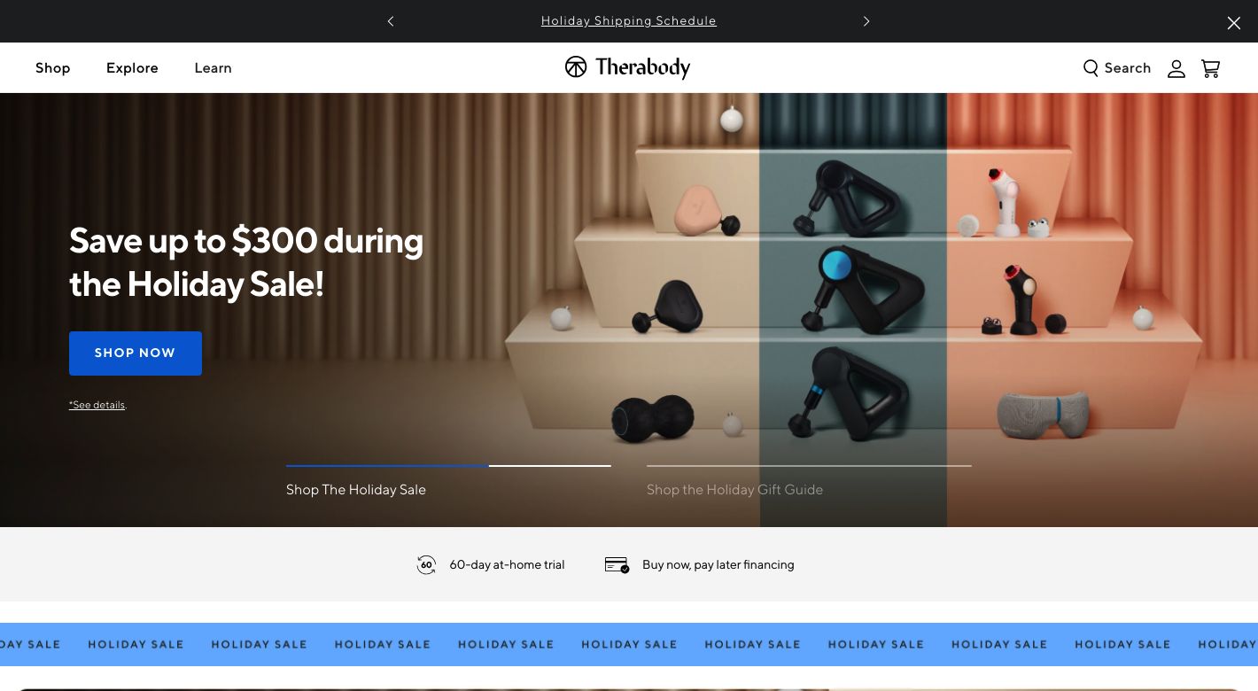 Therabody Website