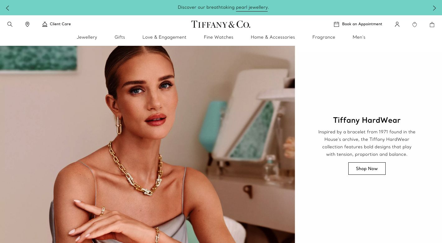 Tiffany & Co. Website