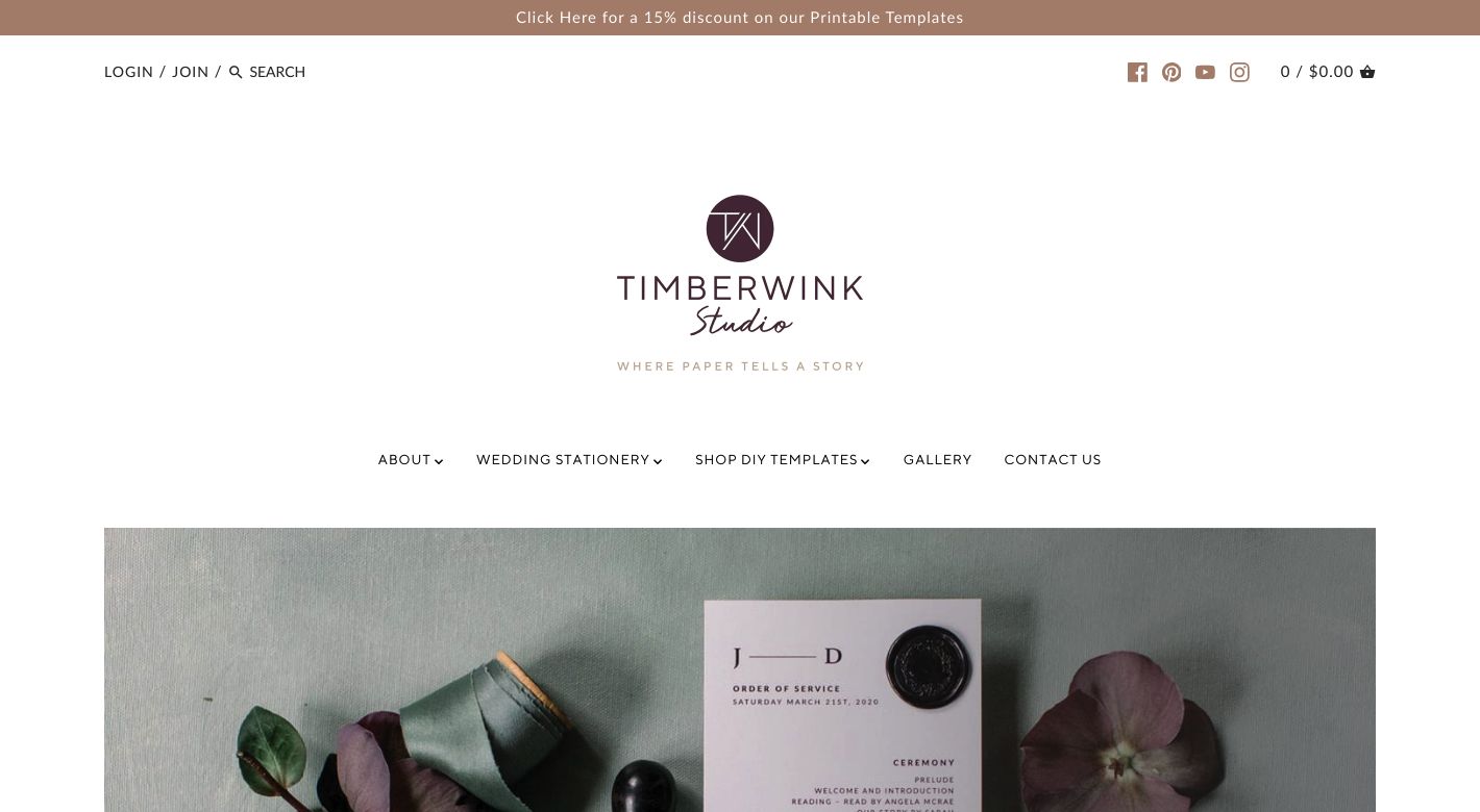 TimberWink Studio Website