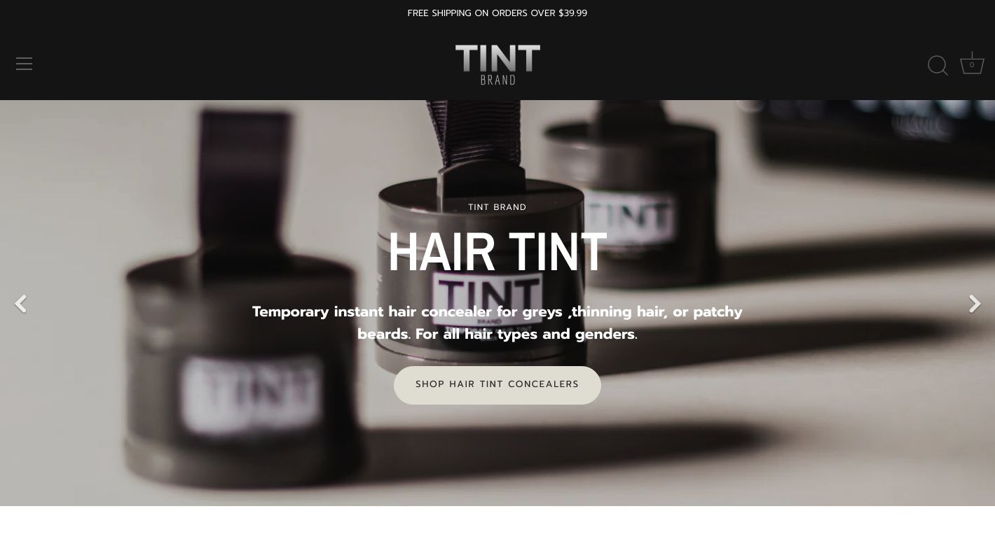 Tint Brand Website