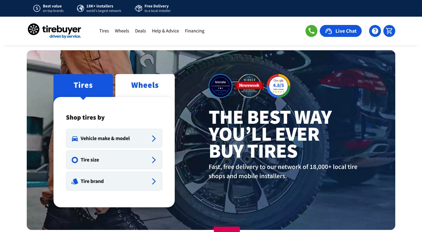 Tirebuyer Website