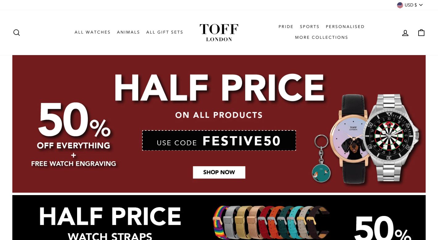 Toff London Website