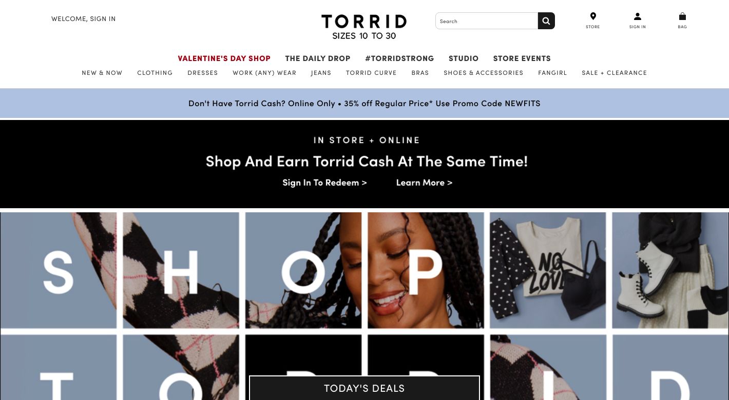 Torrid Website