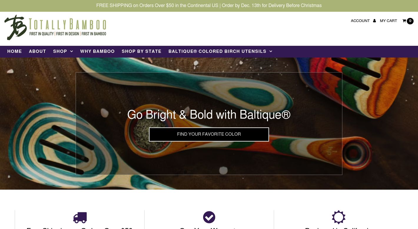 Totally Bamboo Website