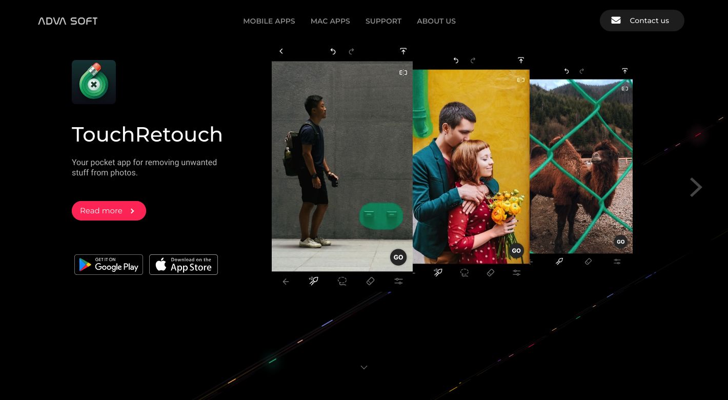 TouchRetouch Website