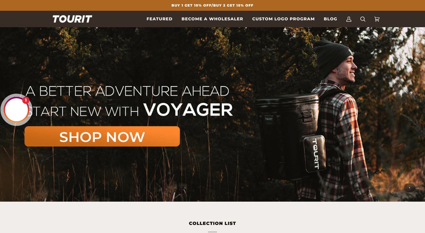 TOURIT OUTDOOR Website