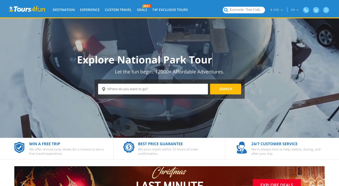 Tours4Fun Website