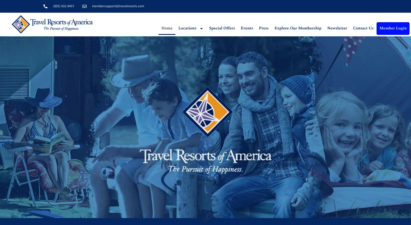 Travel Resorts Website