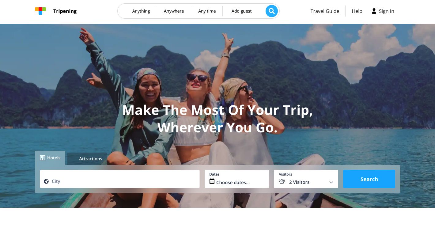 Tripening Website