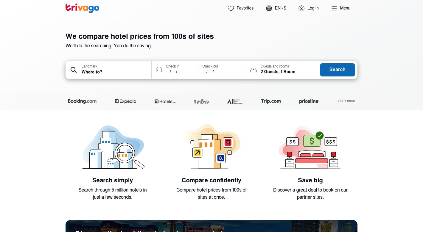 Trivago Website